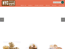 Tablet Screenshot of nycbagelfactory.com